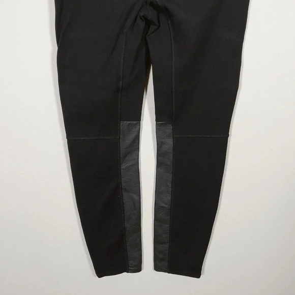 Madewell Black  Faux Leather Panel Pants - Picture 12 of 13